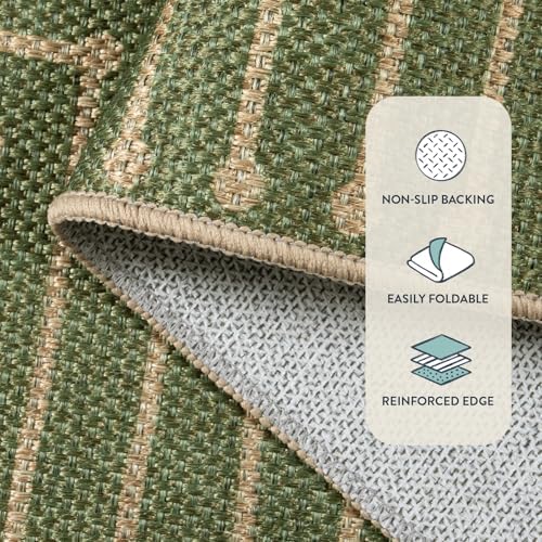 Lahome Neutral Easy Jute 8x10, Black and Brown Living Room Rug - Image 4