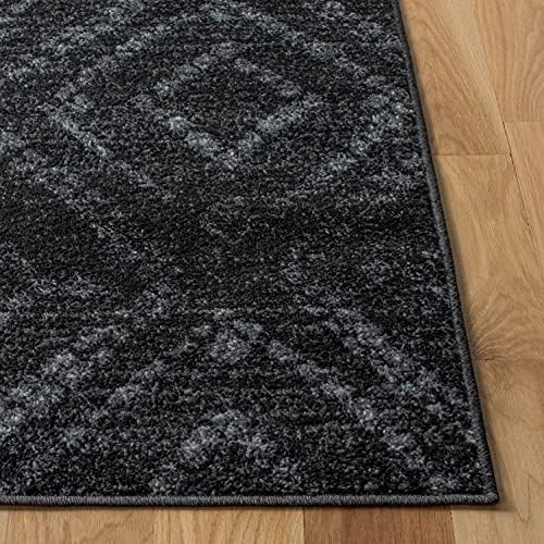SAFAVIEH Adirondack Collection Area Rug - 10' x 14', Dark Grey & Grey, Modern Diamond Distressed Design, Non-Shedding & Easy Care, Ideal for High Traffic Areas in Living Room, Bedroom (ADR131F) - Image 4