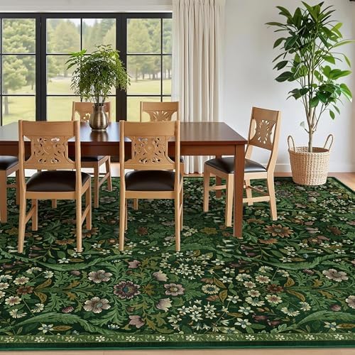 8x10 Large Area Rug Floral Botanical Boho Carpet for Living Room - Image 4