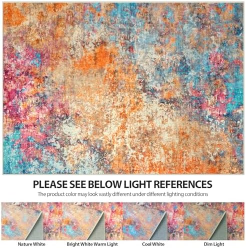 Aelenmu 5x7 Area Rugs for Living Room Washable Bedroom Dining Room Colorful - Image 7