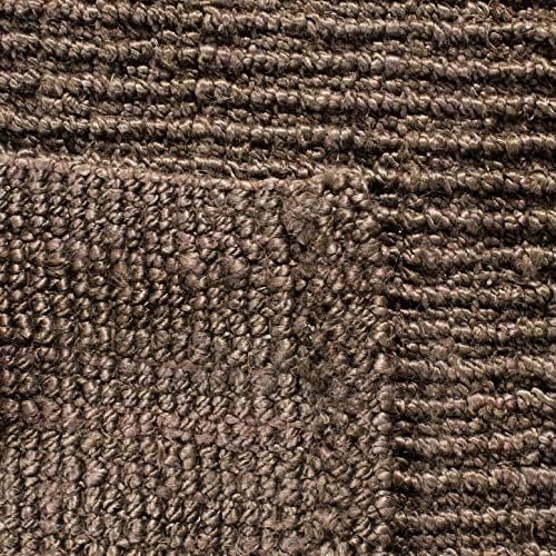 SAFAVIEH Natural Fiber Area Rug 4x6, Jute Knotted Brown NF447D - Image 5