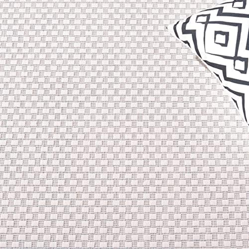 SAFAVIEH Courtyard Collection 2' x 3'7" Ivory / Aqua CY8475 Indoor/ Outdoor Waterproof Easy Cleaning Patio Backyard Mudroom Accent Rug - Image 4