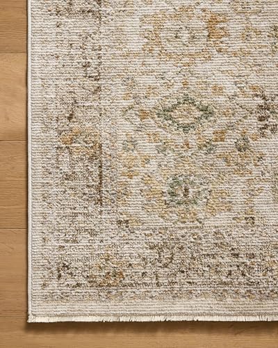 Loloi Magnolia Home Pace Natural/Multi 5'-3" x 5'-3" Round Area Rug - Image 7