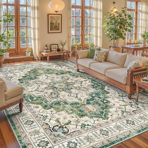 zesthome 8x10 Area Rugs for Living Room,Large Washable Rug,Green - Image 4