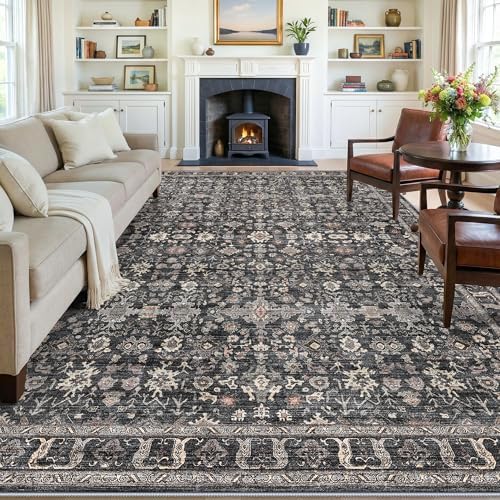 9x12 Area Rugs for Living Room - Washable Dining Room Rugs for Under Table by TOPRUUG
