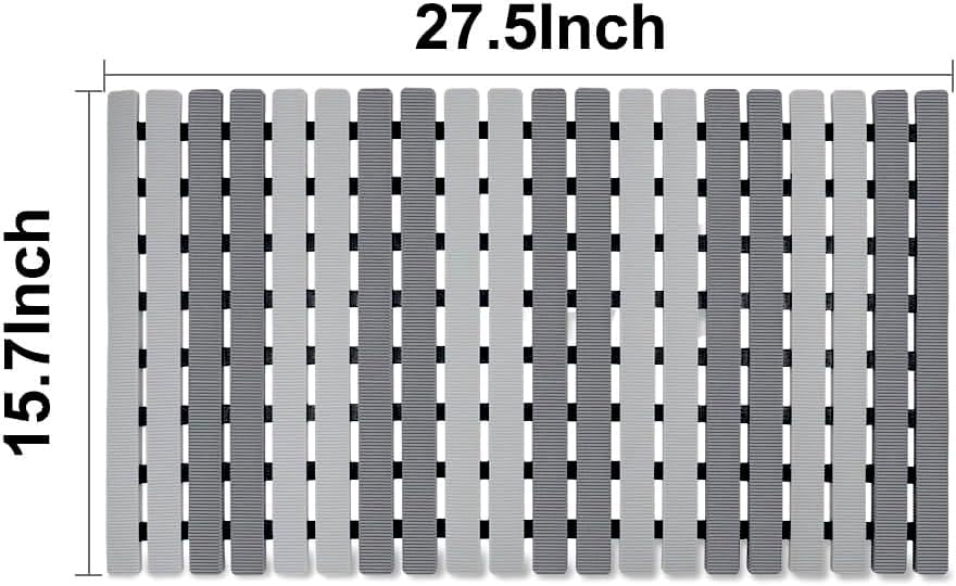 BEMISO Shower Mat Non Slip Bathtub Mat 27.5 x 15.7 Inch Bath Mat for Tub - Image 5