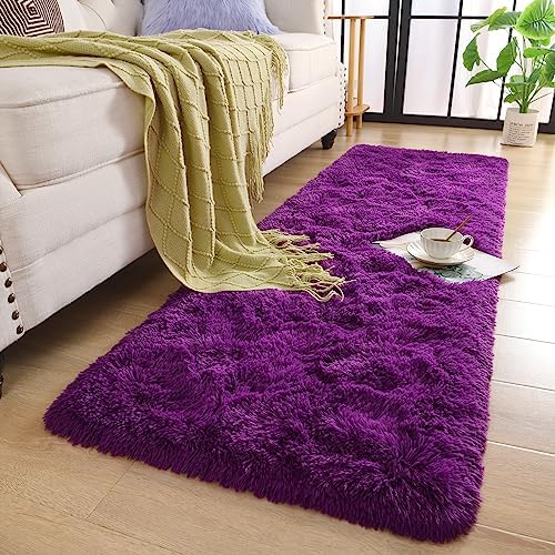 Chicrug Soft Runner Rugs for Bedroom Living Room Plush Fluffy Rug 2x6 - Image 3