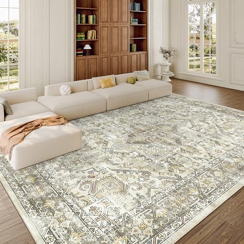 zesthome 8x10 Area Rugs for Living Room,Large Washable Rug,Brown - Image 4