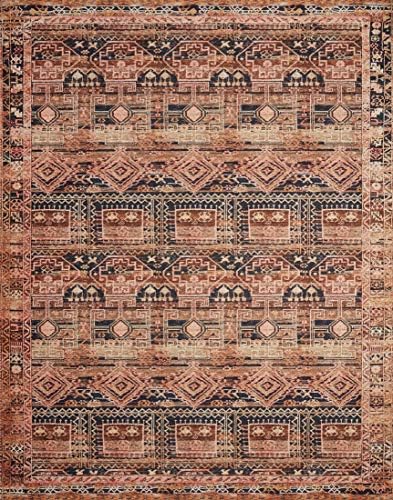 Loloi Layla Mocha/Blush 2'-6" x 9'-6" Runner Rug - Image 3