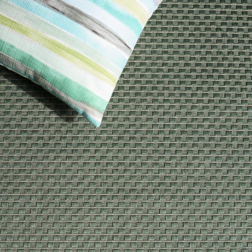SAFAVIEH Courtyard Outdoor Rug 6'7"x9', Dark Green CY8475-32221 - Image 3