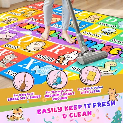 ABC Rug, Kids Alphabet Rug for Playroom, Classroom 5x7 ft - Image 5