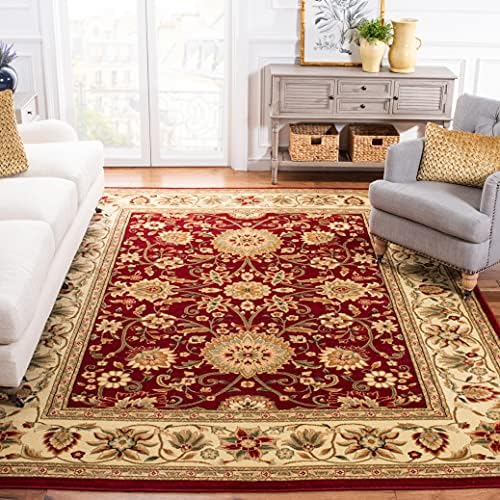 SAFAVIEH Lyndhurst Area Rug 8x10 Large, Red & Ivory LNH212F by Unknown
