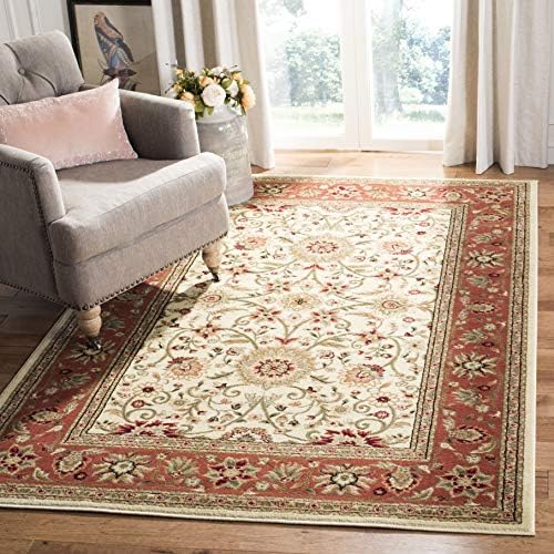 SAFAVIEH Lyndhurst Area Rug 6x8, Ivory & Rust LNH212R by Unknown