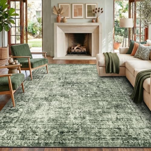 Homemate Washable Rug 8x10 Area Rugs - Vintage Rugs for Living Room by Homemate