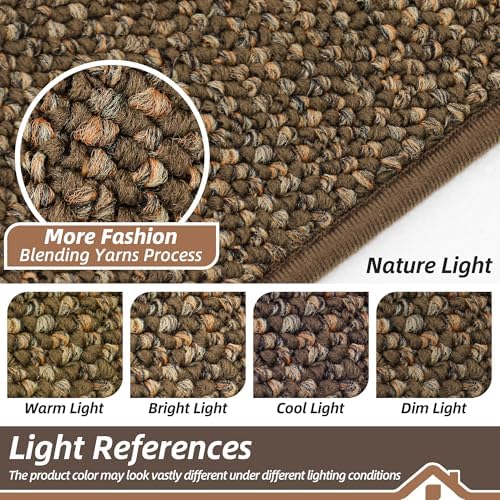 BEQHAUSE Kitchen Runner Rugs 31"x120", Kitchen Mats for Floor, Brown - Image 5