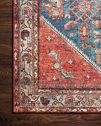 Loloi Layla Marine/Clay 7'-6" x 9'-6" Area Rug - Image 7