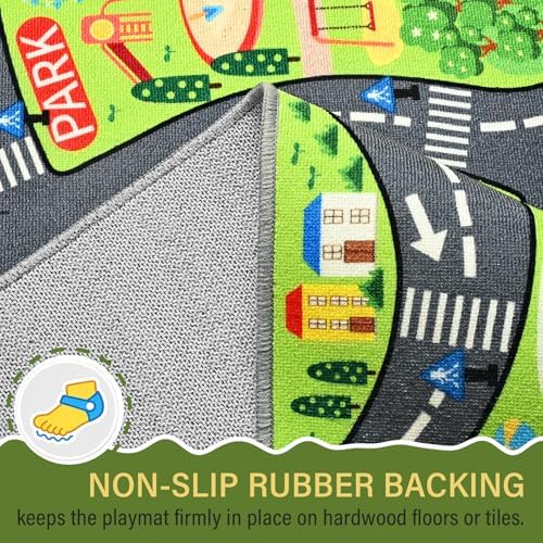 BENRON Community Car Play Rug 3x5 for palyroom, Educational Play Mat - Image 5