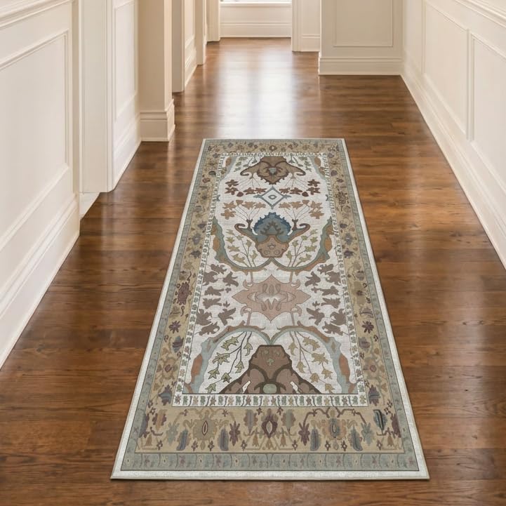 Runner Rug for Entryway 2x6 Washable Floral Rug by Unknown