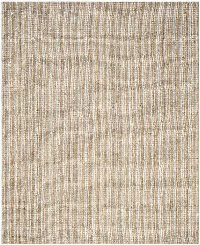 SAFAVIEH Natural Fiber Area Rug 9x12 Large Jute Knotted, Grey NF447K - Image 2