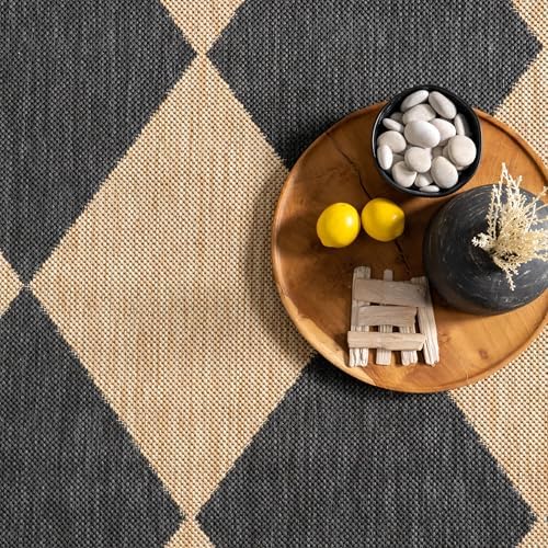nuLOOM Sabina Dark Grey Trellis Indoor/Outdoor Runner Rug, 2' x 10' - Image 6