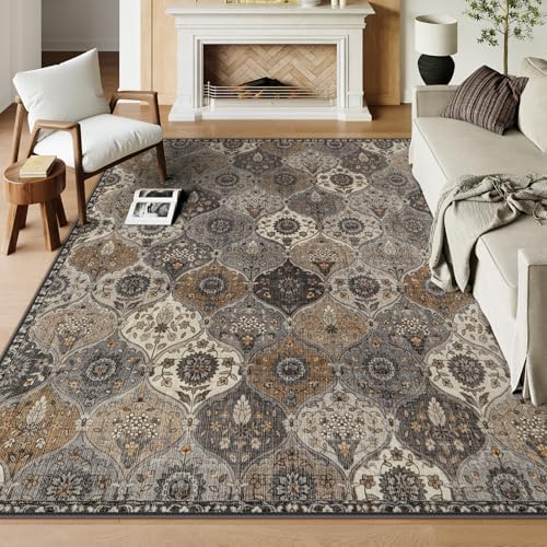 Lahome Moroccan Washable Area Rugs 8x10, Soft Rugs for Living Room Bedroom by Lahome