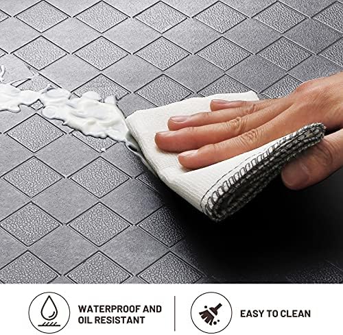 HappyTrends Kitchen Mat Cushioned Anti-Fatigue Kitchen Rug,17.3"x39",Thick Waterproof Non-Slip Kitchen Mats and Rugs Heavy Duty Ergonomic Comfort Rug for Kitchen,Floor,Office,Sink,Laundry,Gray - Image 5
