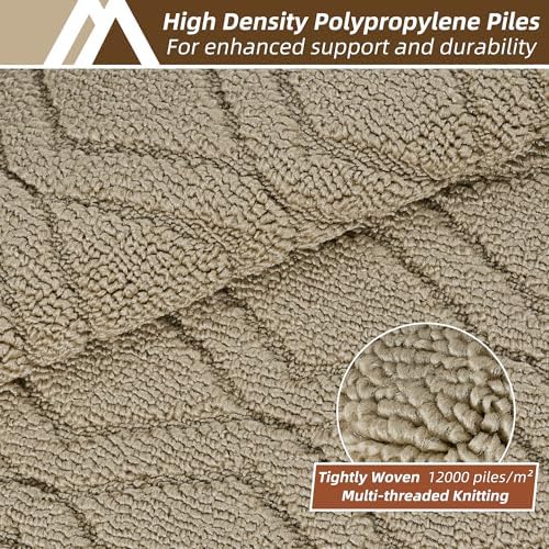 COSY HOMEER Kitchen Rugs Sets of 2 Non-Slip Washable,60x24Inch/35X24Inch - Image 2