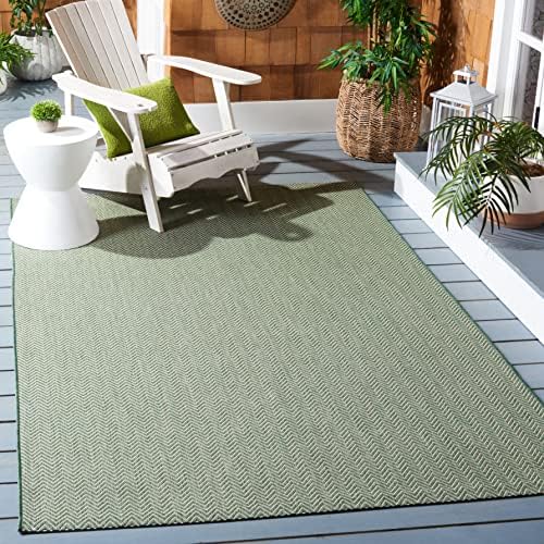 SAFAVIEH Courtyard Outdoor Area Rug 2'7"x5', Dark Green CY8022-32221 by Unknown