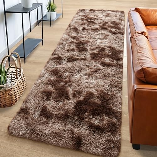 Tepook Fluffy Runner Rugs for Bedroom Aesthetic 2x6 Shag Soft Bedside Rug - Image 2