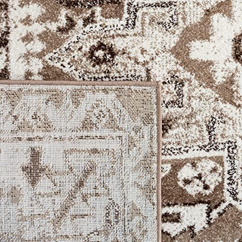 SAFAVIEH Vintage Hamadan Runner Rug 2'3"x12', Brown & Ivory VTH211T - Image 6