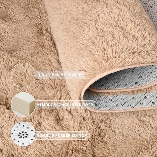 Tepook Soft Fluffy Rug for Bedroom Shaggy Fuzzy Kids Rugs for Living Room - Image 5