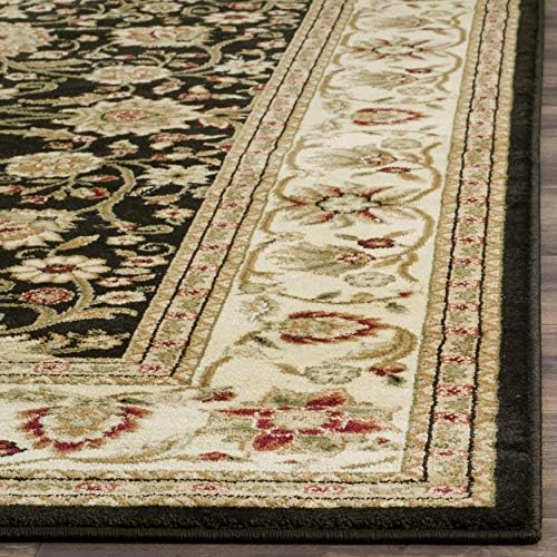 SAFAVIEH Lyndhurst Area Rug 5'3"x7'6", Black & Ivory LNH212A - Image 6