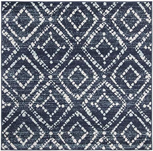 SAFAVIEH Adirondack Square Rug 6', Boho Navy & Ivory ADR131N - Image 3