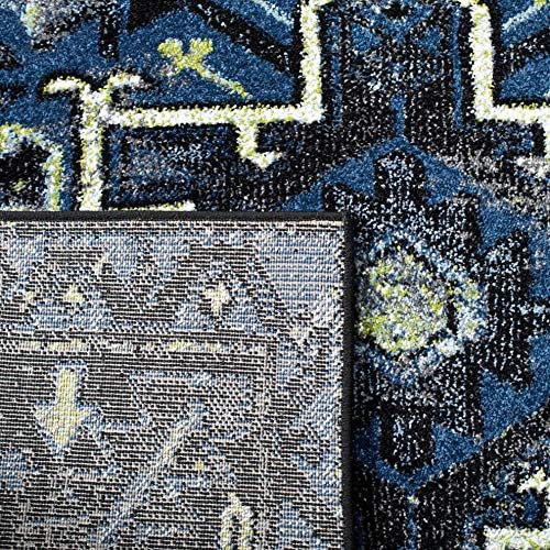 SAFAVIEH Vintage Hamadan Area Rug 11'x15', Traditional Blue & Grey VTH211N - Image 4