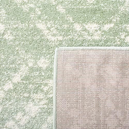 SAFAVIEH Adirondack Collection Area Rug - 11' x 15', Ivory & Green, Geometric Design, Ideal for High Traffic Areas in Living Room, Bedroom & Dining Room (ADR131Y-1115) - Image 5