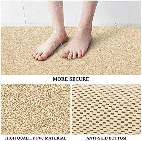 LuxStep Shower Mat Bathtub Mat Non-Slip Bath Mat with Drain, Quick Drying - Image 3