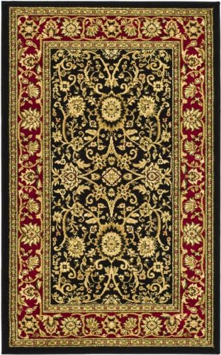 SAFAVIEH Lyndhurst Area Rug 3'3"x5'3", Black & Red LNH212G by Unknown