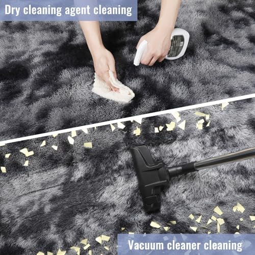 PAGISOFE Area Rugs 9x12 Living Room,Large Dark Grey Shag Rugs for Bedroom, Extra Large Thick Gray Fluffy Nursery Carpet Boys Girls Dorm Rugs for Kids Room Home Decor Aesthetic,Playroom Classroom Men - Image 6
