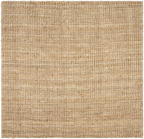 SAFAVIEH Natural Fiber Square Rug 4' Jute Knotted, Natural NF447A - Image 3