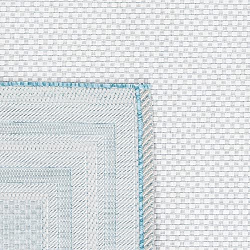 SAFAVIEH Courtyard Outdoor Area Rug 5'3"x7'7", Ivory & Aqua CY8475-53612 - Image 6