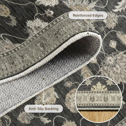9x12 Area Rugs Washable Large Vintage Rug for Living Room Bedroom - Image 2