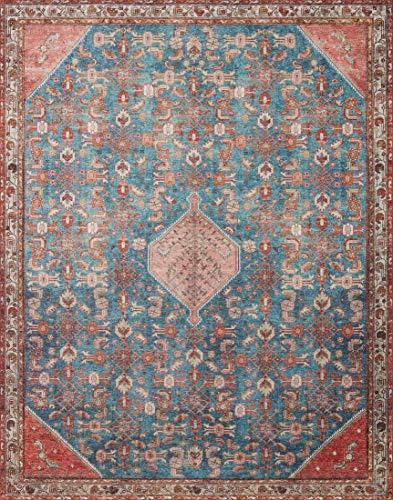 Loloi Layla Marine/Clay 3'-6" x 5'-6" Accent Rug - Image 3