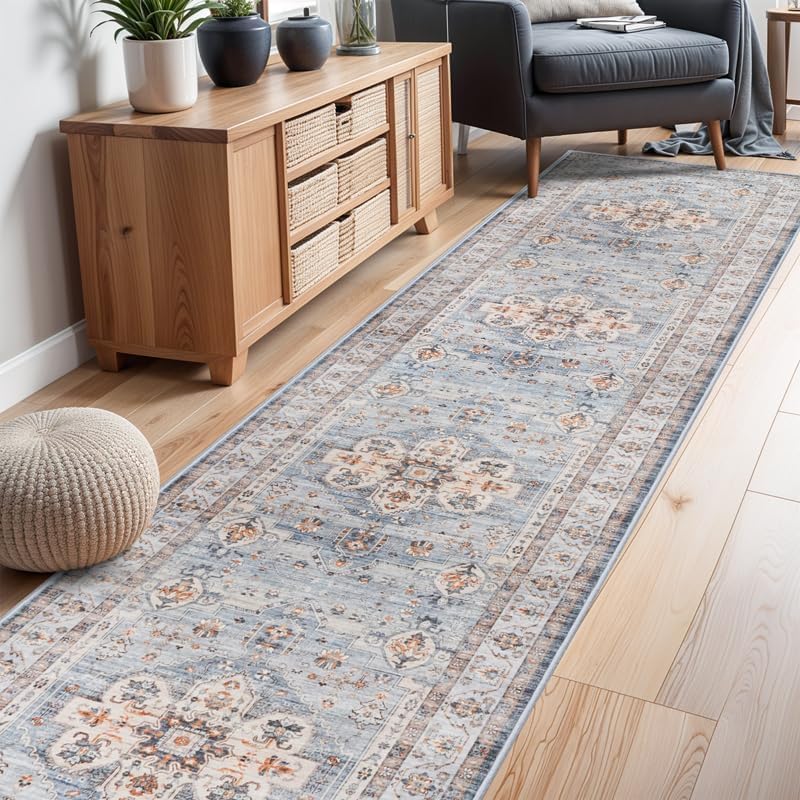 Washable Hallway Runner Rug 3x12: Non Slip Runner Rugs with Rubber Backing - Image 4