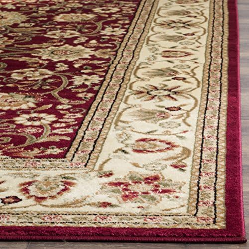 SAFAVIEH Lyndhurst Collection LNH212F Traditional Oriental Non-Shedding Stain Resistant Living Room Bedroom Runner, 2'3" x 18', Red/Ivory - Image 6
