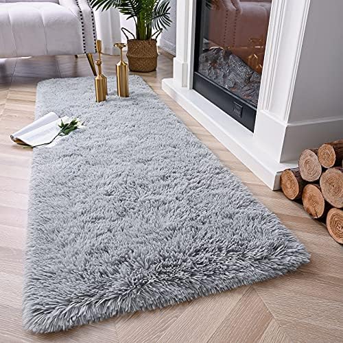 Chicrug Soft Runner Rugs for Bedroom Living Room Plush Fluffy Rug 3x8 - Image 2