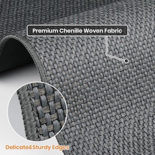 Kitchen Rugs Set of 2, Washable Floor Mats, Grey 20x32+20x47in - Image 7