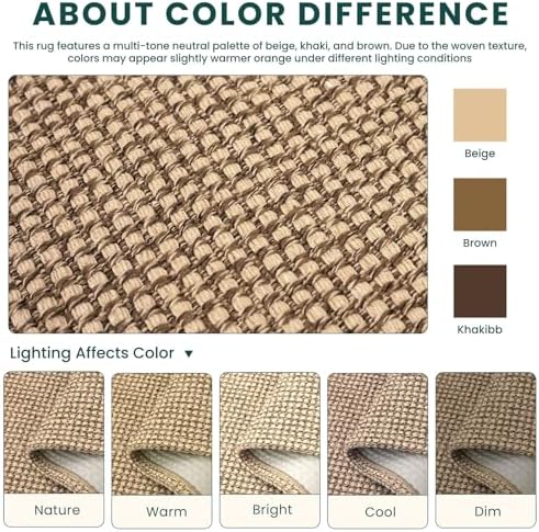 KOZYFLY Runners for Hallway 3x9, Wide Washable Runner Rug, Woven Non Slip Kitchen Runner, Braided Entryway Rug, Floor Carpet for Foyer, Bedroom, Hall, Orange Beige/Tan/Brown - Image 4