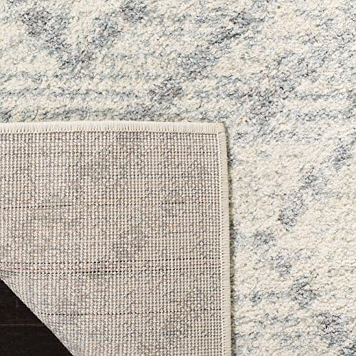 SAFAVIEH Adirondack Collection Runner Rug - 2'6" x 12', Ivory & Light Blue, Modern Diamond Distressed Design, Non-Shedding & Easy Care, Ideal for High Traffic Areas in Living Room, Bedroom (ADR131T) - Image 5