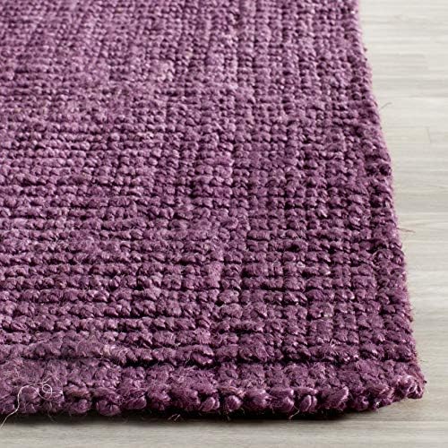 SAFAVIEH Natural Fiber Accent Rug 2x3, Jute Knotted Purple NF447B - Image 4