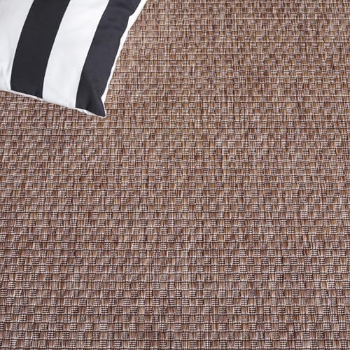 SAFAVIEH Washable Rug Outdoor Courtyard Collection - 2'3" x 5', Natural & Black, Non-Shedding & Easy Cleaning, Ideal for Patio, Front Door, Entryway, Mudroom, Doormat (CY8475-37312) - Image 4